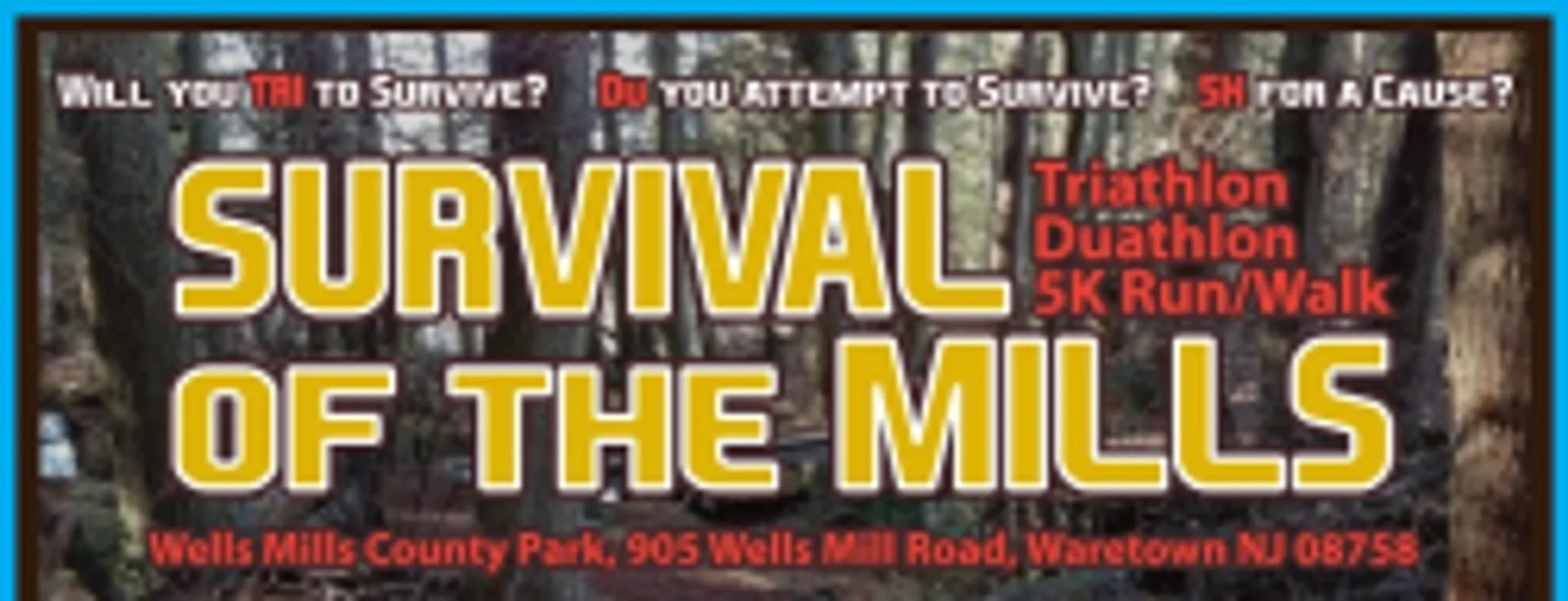 The image contains text advertising a set of athletic events. At the top, there