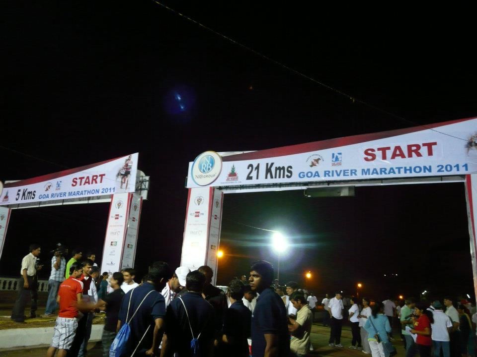 At 5am before the start