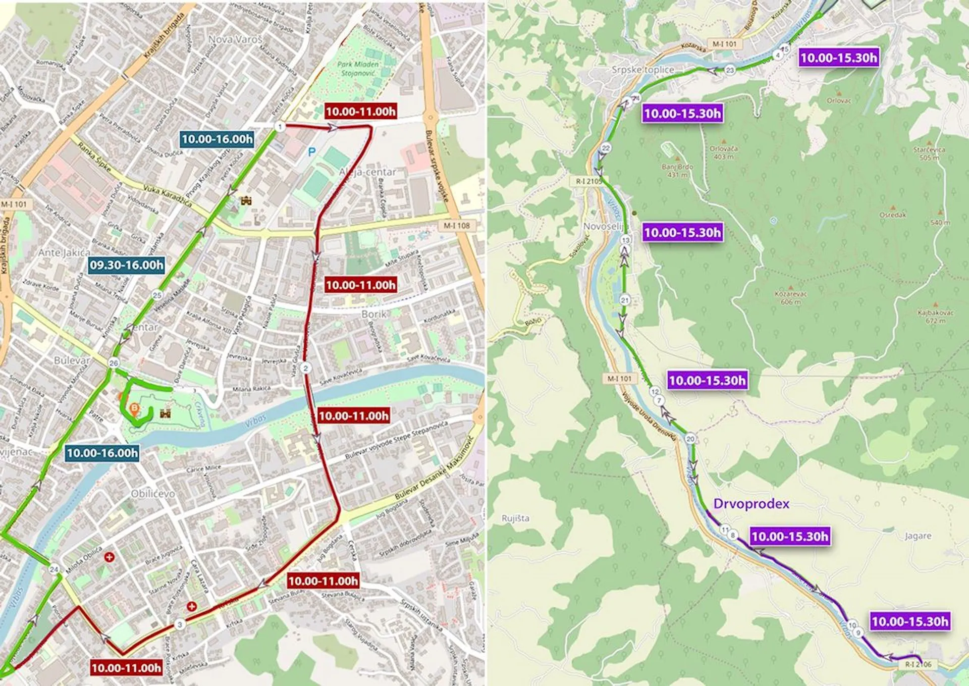 route map