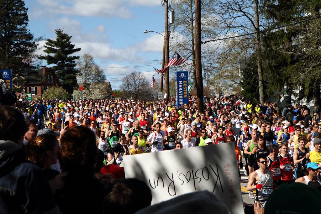 Starting line of the 2010 Boston Marathon