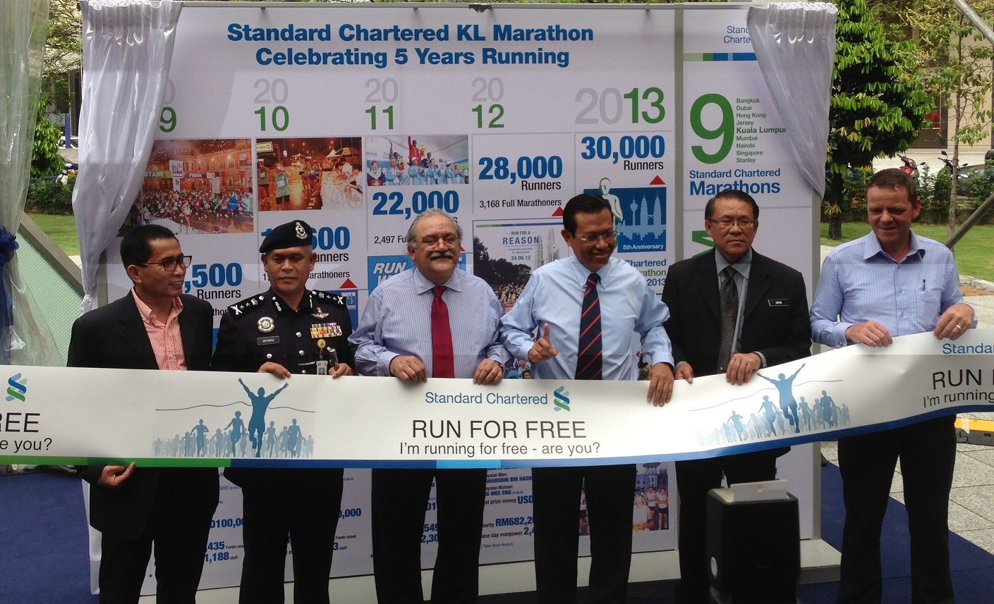Standard Chartered KL Marathon 2013 announced the “Run-For-Free” Campaign