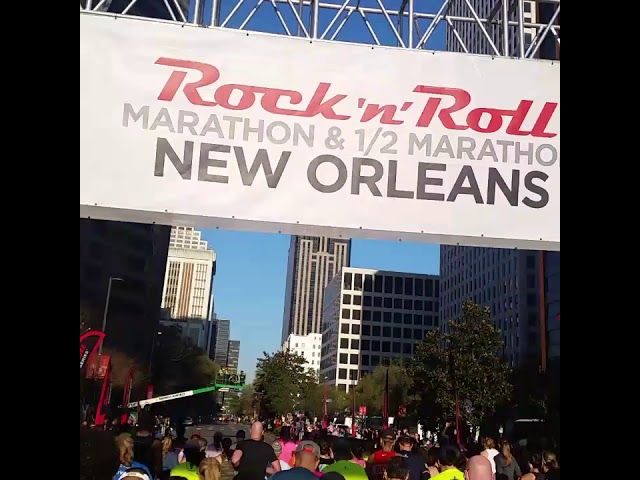 Rock n Roll Half Marathon New Orleans 2018 starting line