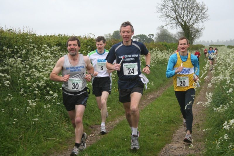 Wessex Ridgeway Relay runners