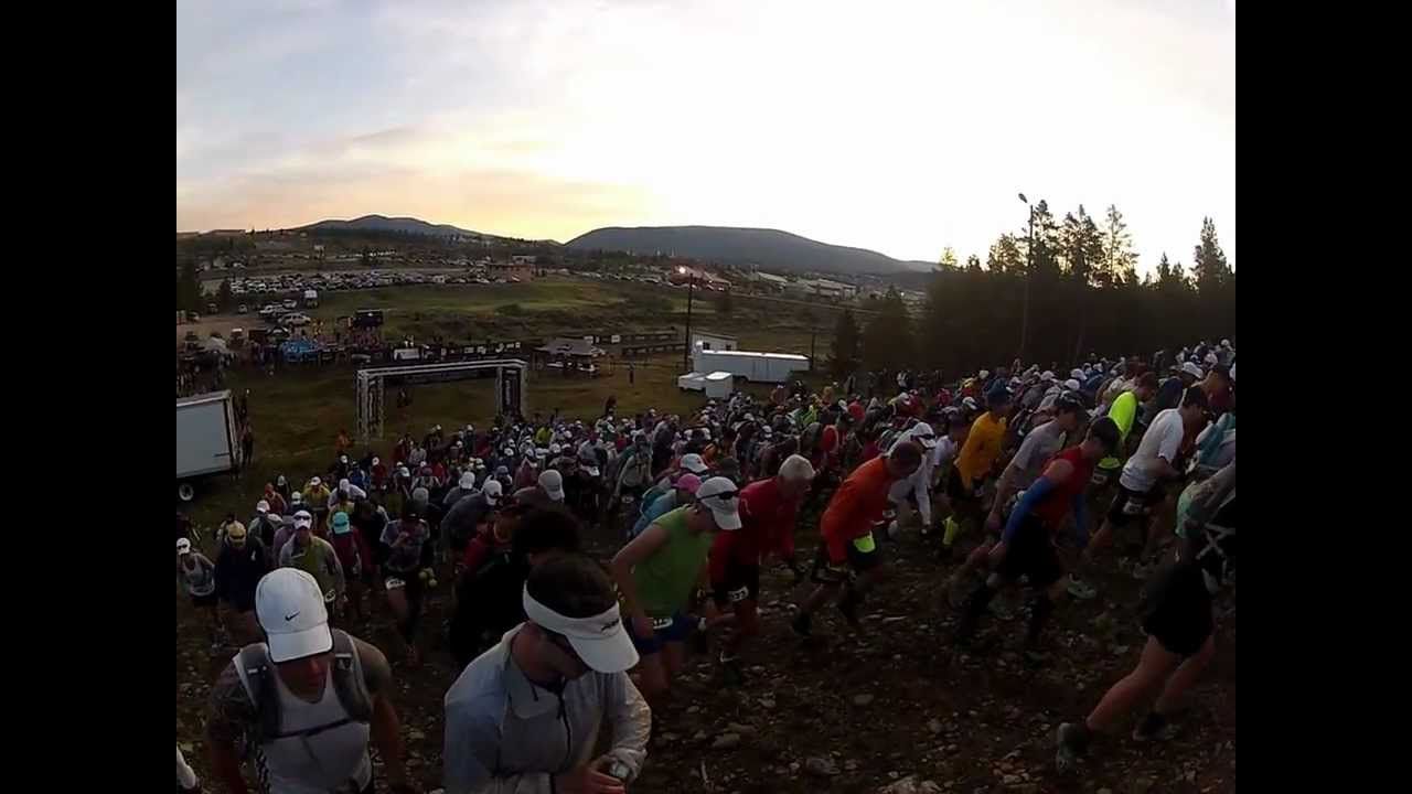 Start of Leadville Silver Rush 50 mile race