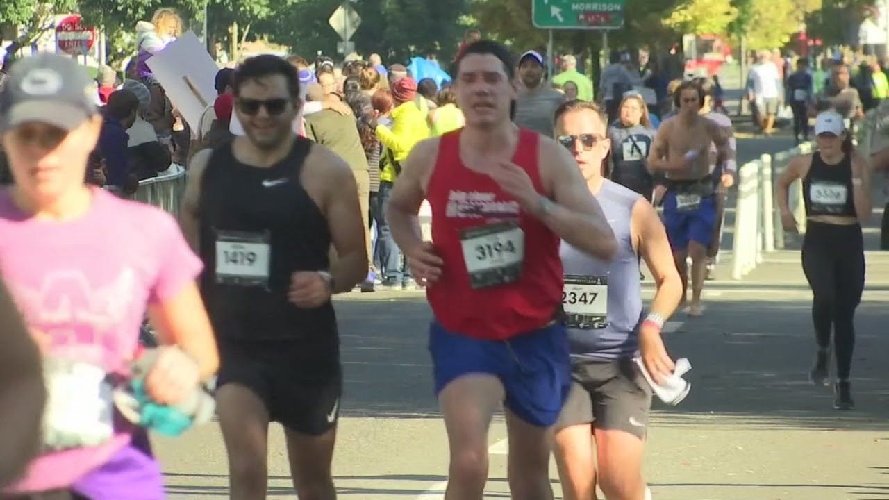 Runners enjoy new race route at this year's Portland Marathon