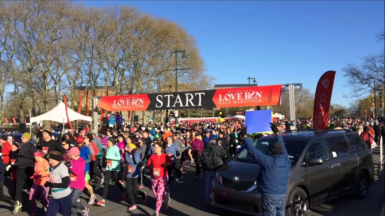 Philadelphia Love Run 2016 Half Marathon (complete start)