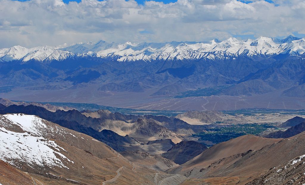 View near Khardung La pass (around 5400 meter) in Ladakh