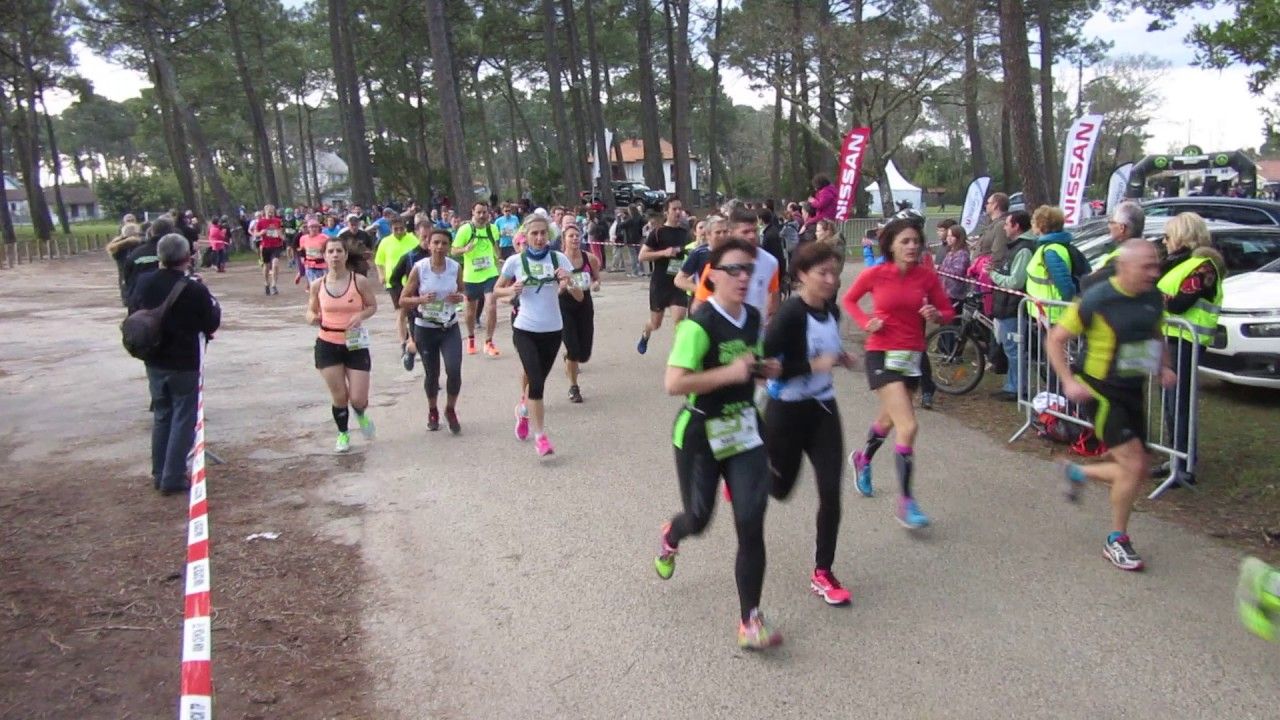 Départ du semi marathon de lège cap ferret 2017