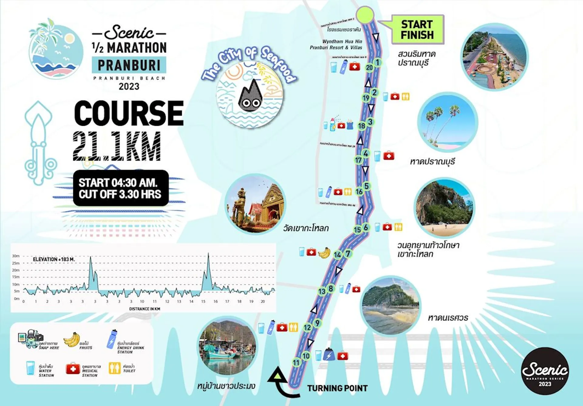 Scenic Half Marathon Pranburi, 11 Feb, 2024 (Sun) Ahotu