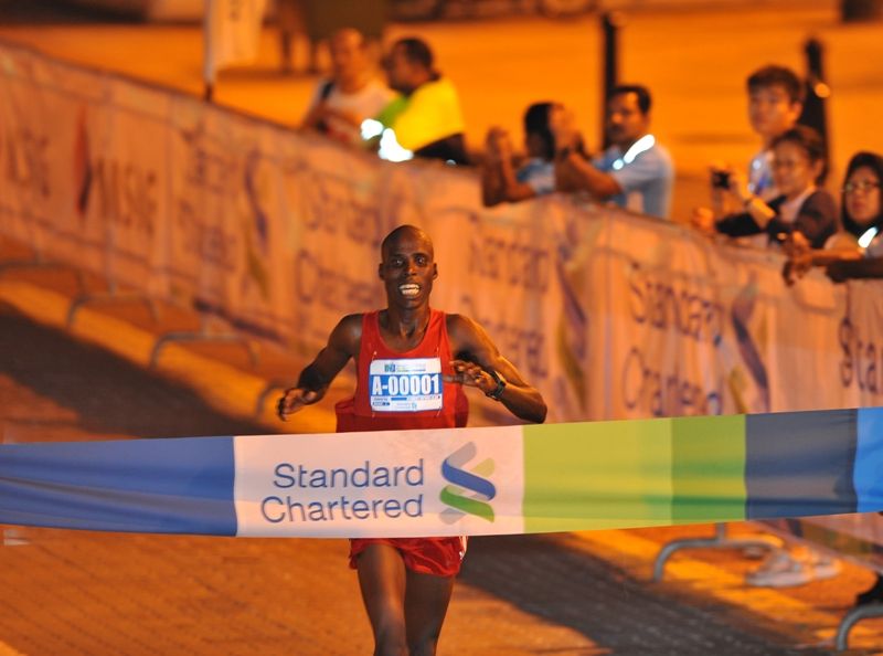 Kennedy Kiproo Lilan setting a new personal best at this year's Standard Chartered KL Marathon