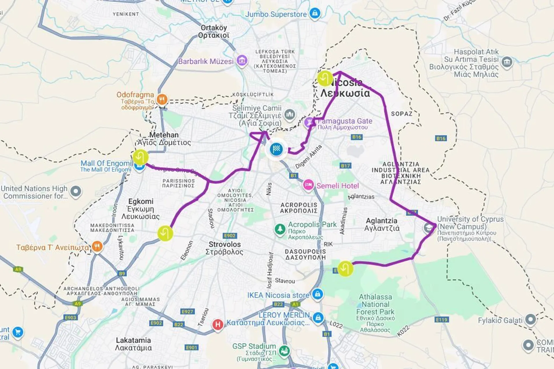 route map