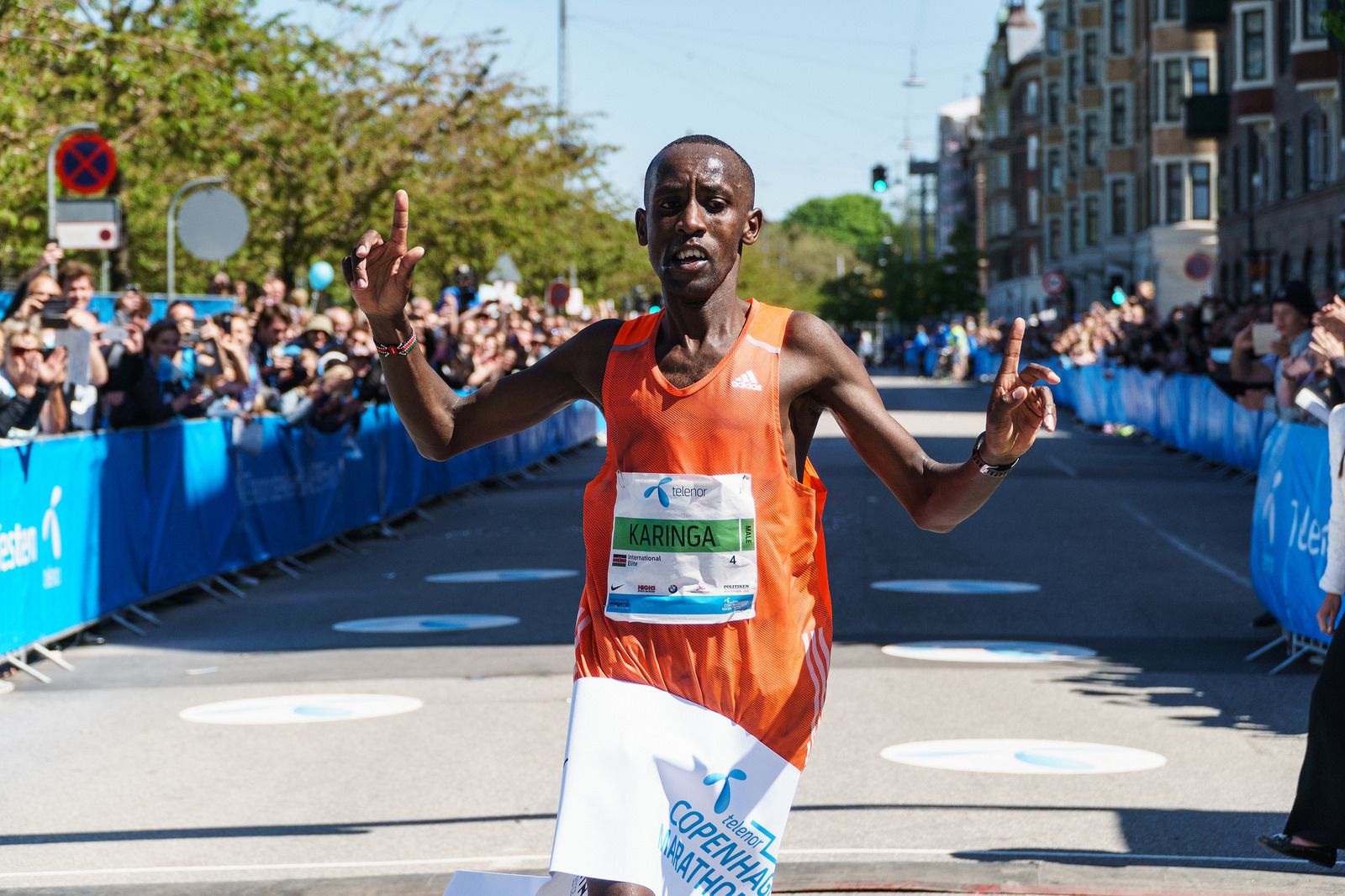 Telenor CPH Marathon 2017 Mens elite winner Julius Ndiritu Karinga