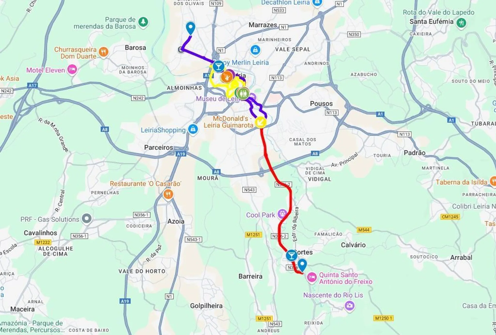 route map