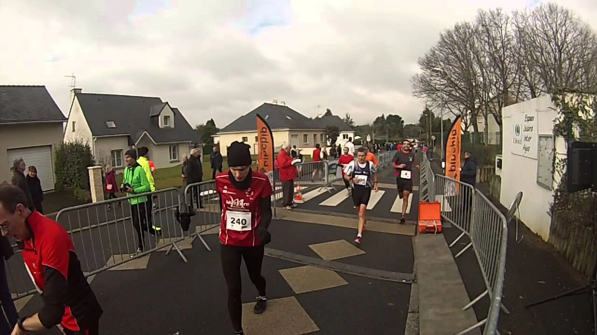 This image shows a group of people participating in what appears to be a running event