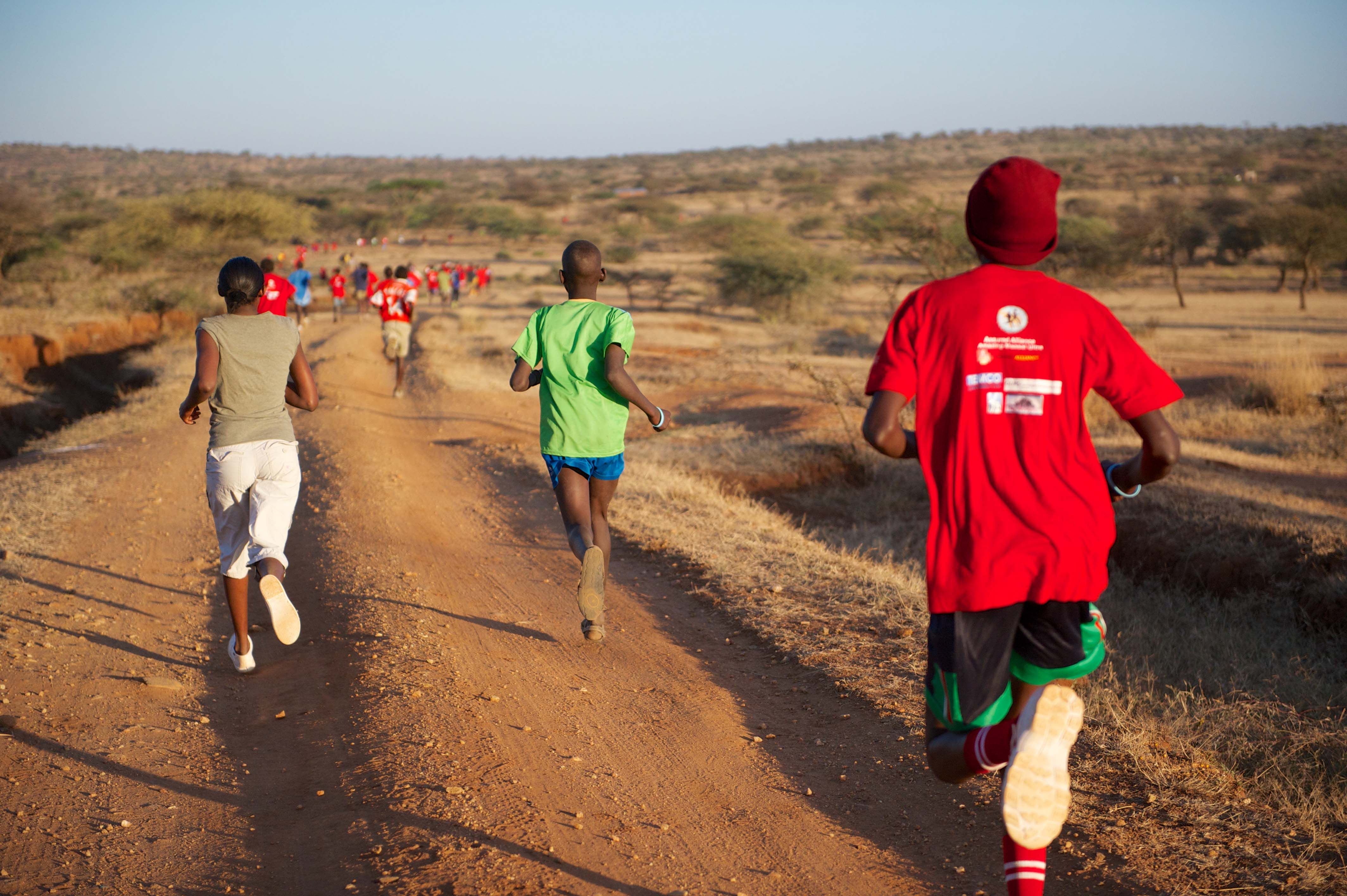 African adventure – setting out as the sun rises.