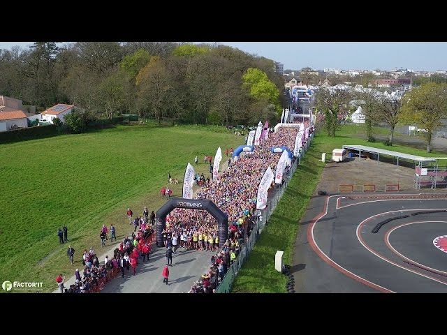 Bicentenaire 2016 - Départ course à pied vue par drone - La Roche-sur-Yon