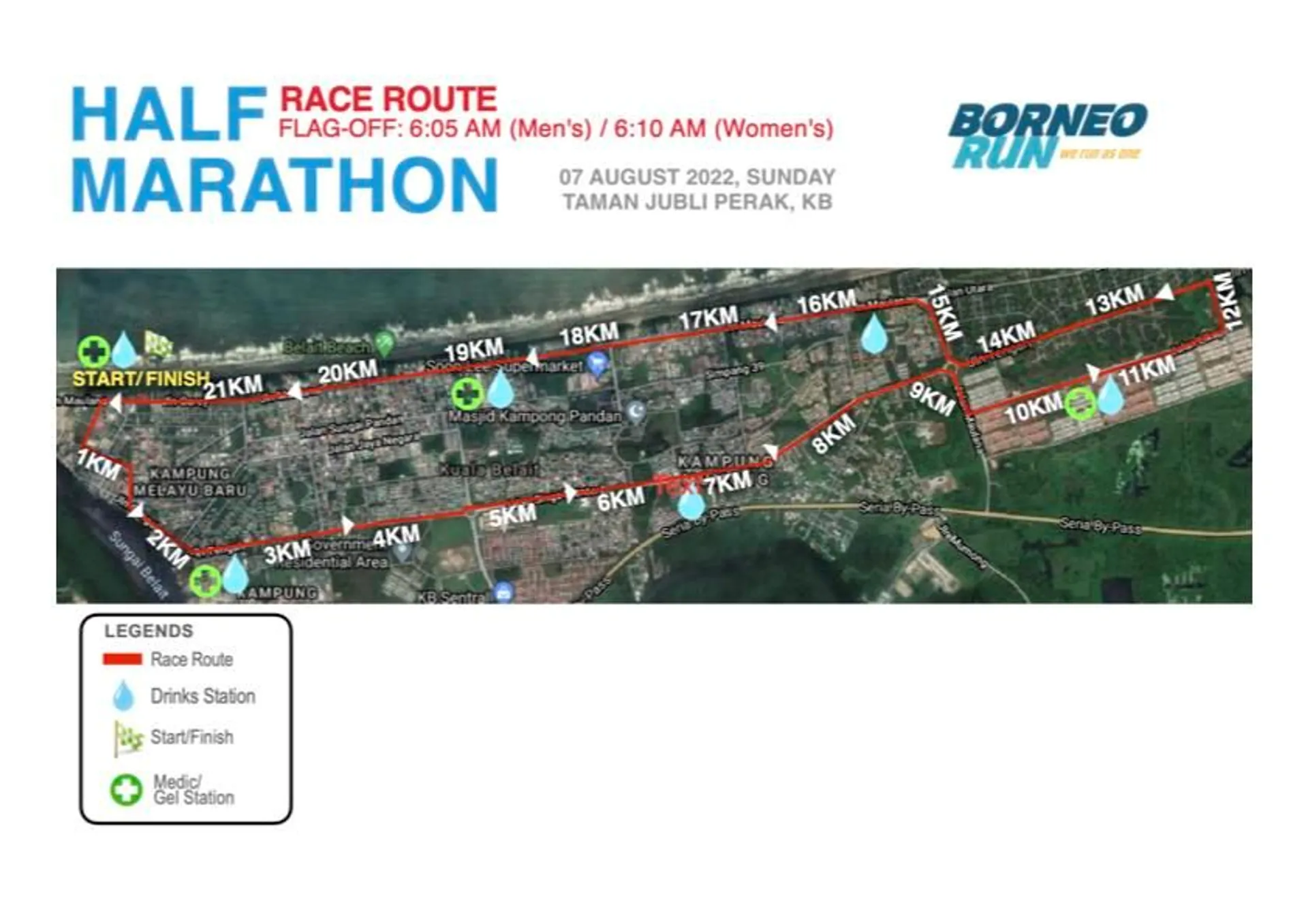 Borneo Run Half Marathon, 04 Aug., 2024 (So.) Ahotu