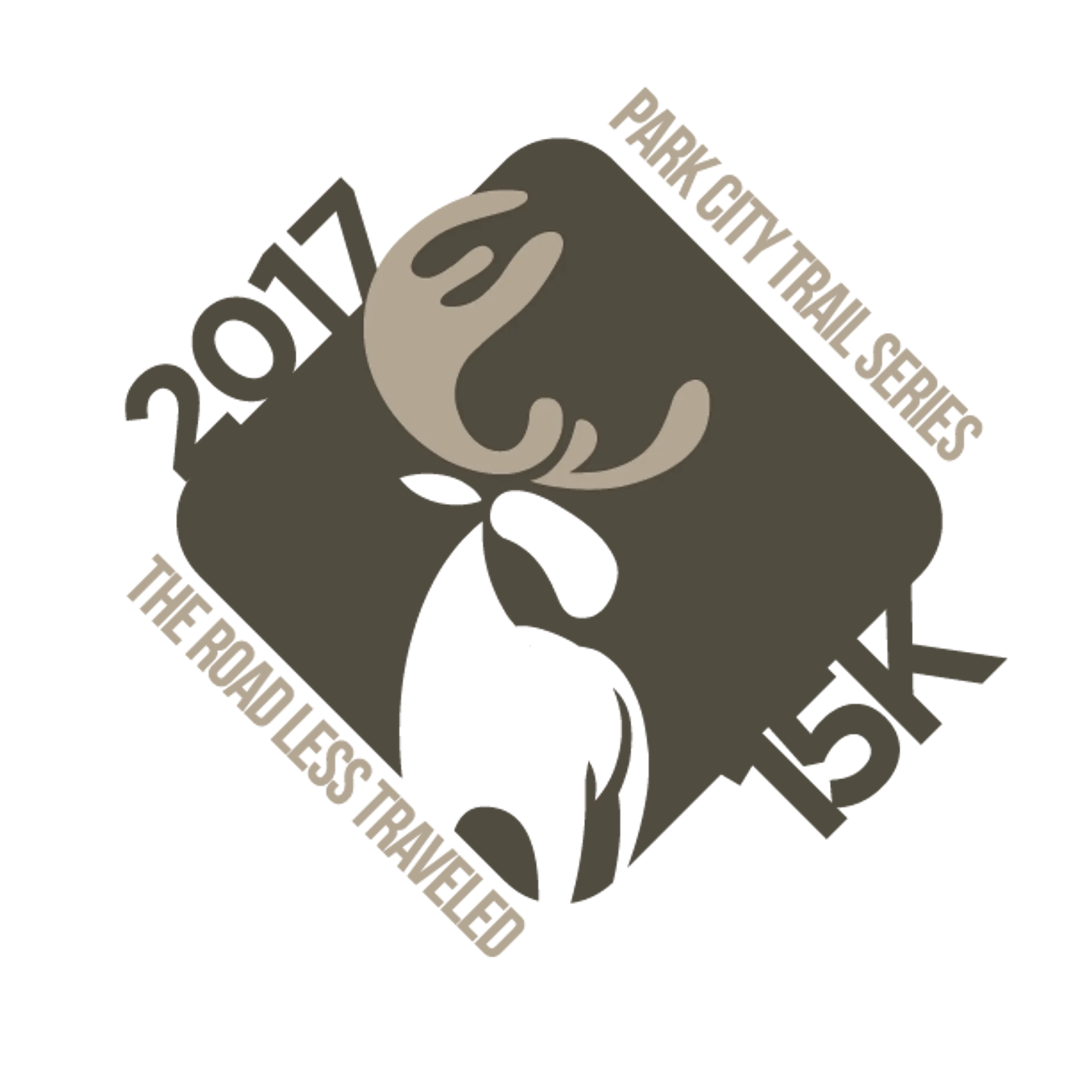 The image displays a graphic design related to the "Park City Trail Series" and