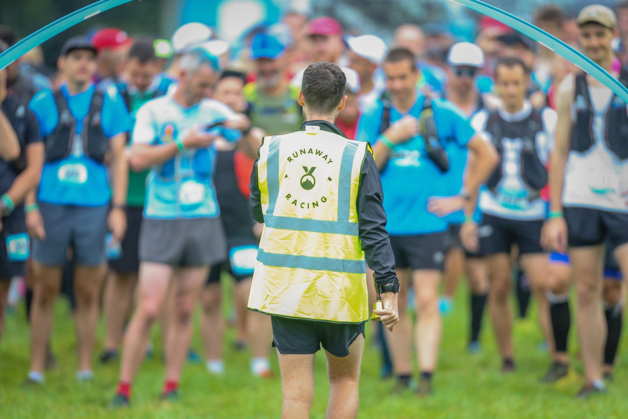 Briefing runners prior to a Runaway Adventures Trail Ultra