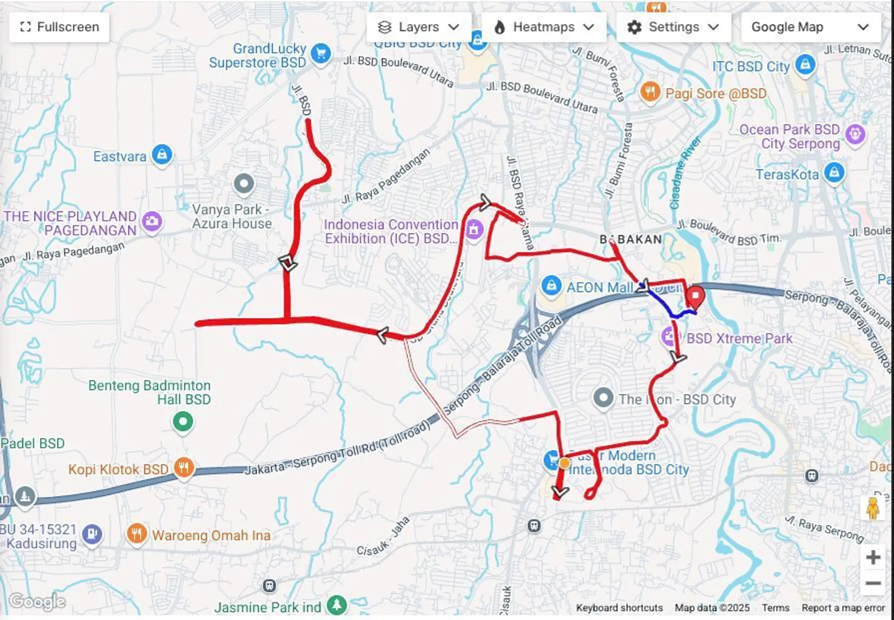 route map
